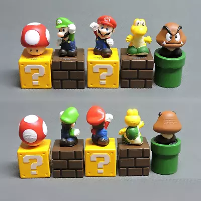 Mario Luigi Cake Toppers Figures Toys Kids Birthday Decoration Boys Cupcake • £9.99