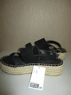 H&M Espadrille Platform Sandals Size 5 (NWT) • £7.95