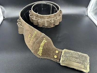 UNDERBERG Bitters GUN BELT BUCKLE LEATHER SUEDE  BITTER HOLDER EXC • $175