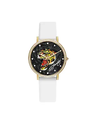 Ed Hardy Ladies Mul(Prt)/White Plain Watch Analog • $24.99