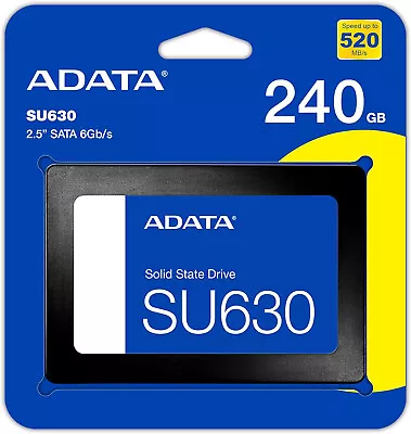 ADATA 240GB SU630 Ultimate SSD Drive 3D QLC 2.5  SATA 6Gb/s UK Seller • £28.49