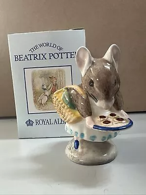 VTG 1989 Beswick Beatrix Potter Appley Dapply Mouse Figurine 3” Made In England • $21.94