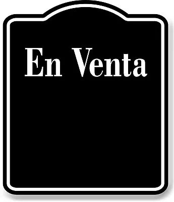 En Venta Spanish Firmar BLACK Aluminum Composite Sign • $36.99