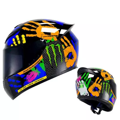 Motorcycle Helmet Full Face Racing Helmet DOT ECE Approved Fashion Riding Helmet • $89.99