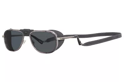 Vuarnet Glacier VL2111 0001 Sunglasses Titanium Grey/Polarized Grey Pilot 56mm • $705