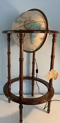 Replogle Heirloom World Globe 16” Illuminated Light Up Globe On Stand NOS READ • $550