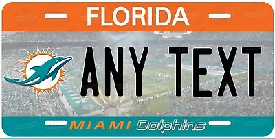  Miami Dolphins Football Personalized Custom License Plate Metal Tag For Atv  • $14.99