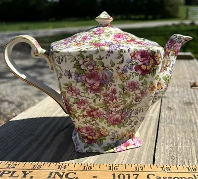 New Royal Winton Grimwades Ltd. England  Summertime  Chintz Teapot • $88