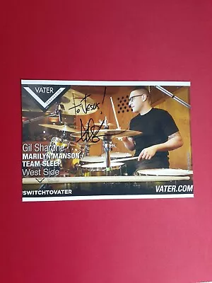 Gil Sharone Signed Vater Promo Marilyn Manson Team Sleep Dillinger Escape Plan • $5