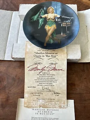 Marilyn Monroe As Cheri In ‘Bus Stop' Collectable Plate Delphi 1992 • $4.99