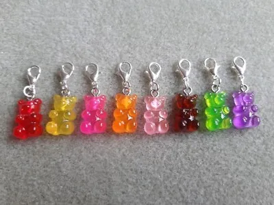 Handcrafted Gummi Bear Clip-on Charm – Glitter Sweets • £0.99