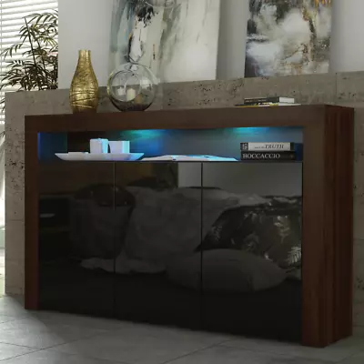 TV Unit 155cm Sideboard Cabinet TV Stand Living Room High Gloss Doors • £189.90