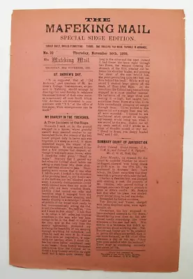 £0.99 • Buy 1899 - 22nd Edition - Mafeking Mail - Boer War - Baden Powell - Scout Interest