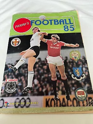 64 Page Panini 1985 Football Sticker Album  Complete All Stickers • £40