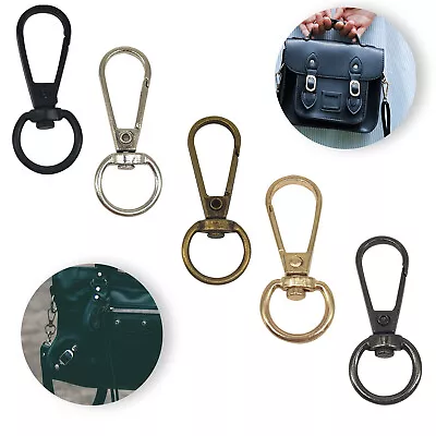 Lobster Trigger Swivel Clasps Clips Bag Key Ring Snap Hook Finding Keychain 13mm • £2.79