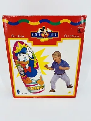 Factory Sealed New Vintage Disney’s Donald Duck 48  Punching Bop Bag By Intex • $199.99