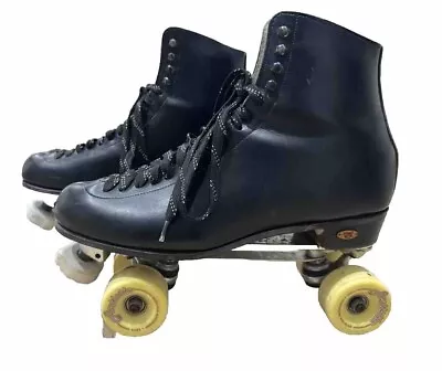 Vintage Riedell Roller Skates 220 Size Mens 14 Sure Grip Century Plates Red Wing • $249.99