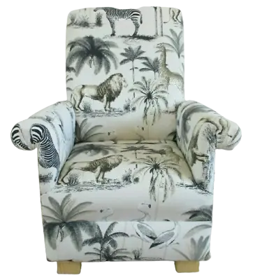 £119.95 • Buy Prestigious Longleat Safari Fabric Children's Chair Kids Armchair Animals Grey