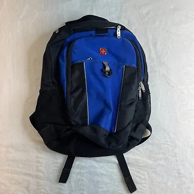 Swiss Gear Airflow Blue And Black Heavy Duty Laptop Backpack Multi Compartments • $19.99