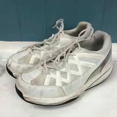 MBT Sport 3X White Rocker Bottom Lace Up Sneaker Womens US Size 9 EUR 40 • $57.60