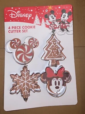 Disney Mickey Mouse Holiday Christmas Cookie Cutter 4-Piece Set NEW • $12.76