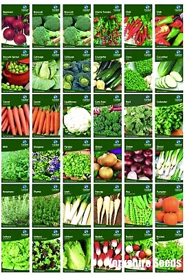 Garden Treasures Fresh Herbs Vegetable Fruit Seeds Grow Your Own Indoor Outdoor • £0.99