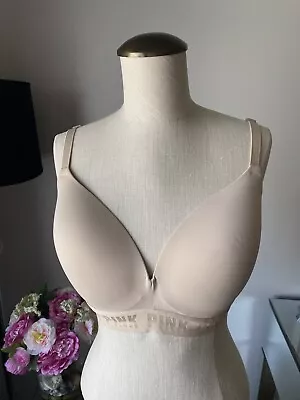 Victoria’s Secret Logo  T-shirt Bra Nude 36 D • $18.99