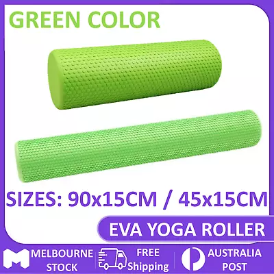 Pilates Foam Roller Long Physio Yoga Fitness GYM Exercise Training 90x15 45x15cm • $19.94