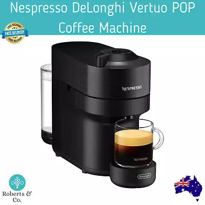 Nespresso DeLonghi Vertuo POP Coffee Machine Black Coffee Pod Machine • $189.96