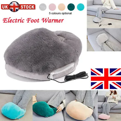 £13.95 • Buy Unisex USB Foot Warmer Winter Electric Heating Feet Boot Slipper Plush Warm UK