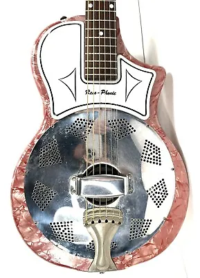 National Resophonic Vintage Resonator Guitar With Pink Pearl MOP Mother Of Pearl • $1298