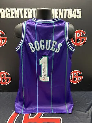 Muggsy Bogues Signed Charlotte Hornets Jersey Autographed Steiner CX COA • $69.99