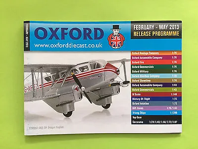 £5.99 • Buy Oxford Diecast Catalogue (Feb 2013 - May 2013) Mint Condition