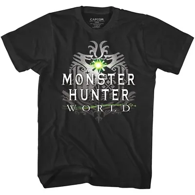 Monster Hunter World Men's T Shirt Logo Tribal RPG Combat Beast Gamer Capcom Top • $24.50