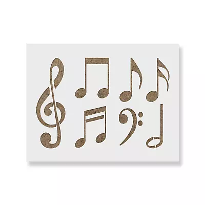 Music Notes Stencil - Durable & Reusable Mylar Stencils • $5.99