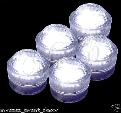 Submersible 3 Led Light Water Proof Dome Tea Light Super Bright Party Floralyte • £3.10