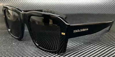 DOLCE & GABBANA DG4430 501 87 Black Dark Grey Men's 54 Mm Sunglasses • $214.65