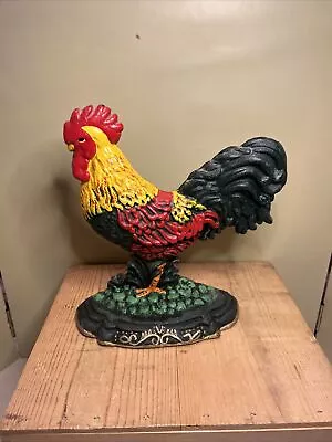 Vintage Cast Iron Rooster Door Stop • $38.24