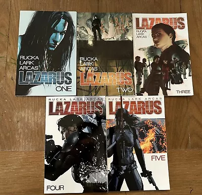 Lazarus Lot TPB 1-5 Greg Rucka Michael Lark • $30