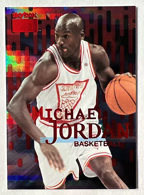 MICHAEL JORDAN #005/100 SP 2022 Skybox Metal Universe Champions Premium #S-1 Red • $1349.99