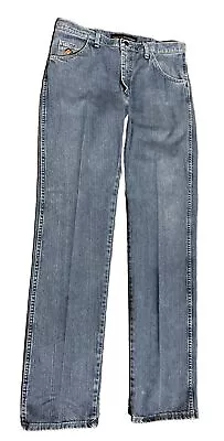 Mens Wrangler FR Cool Vantage Fire Resistant Jeans Light Wash 34 X 37 Workwear • $19.99