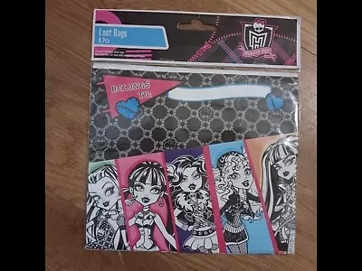 Monster High Party Loot Bags Set Of 8 Party Favor Treat Gift Sack • $7.99