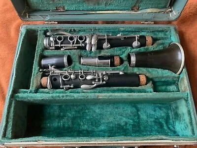 Vintage La Monte Made By Martin Freres GRENATEX Clarinet W/ Conn Case • $65