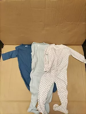 Baby Boys Sleep Suits 18-24 Months. Blue. 3 Pack. • £7.27