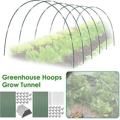 36Pcs Greenhouse Hoop Grow Tunnel Set 17inch Long Each Fiberglass Garden·] • £20.52