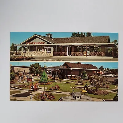 Steakburger Hazel Dell Golf-O-Rama Vintage Postcard Putt Putt Miniature Golf • $3.68