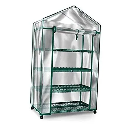  Mini Greenhouse-4-Tier Indoor Outdoor Sturdy Portable Shelves-Grow Plants  • $88.19