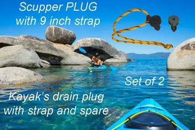 Replacement For Original Pelican Standard 1/2  (1.27cm) Kayak Scupper/Drain Plug • $11.98