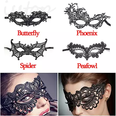 Lace Eye Mask Women Sexy Masquerades Face Blindfold Costume Decor Party Cosplay • $3.27