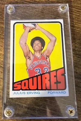 Julius Erving 1972-73 Topps Basketball Rookie #195 Rc • $126.50